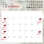 12月の営業カレンダー